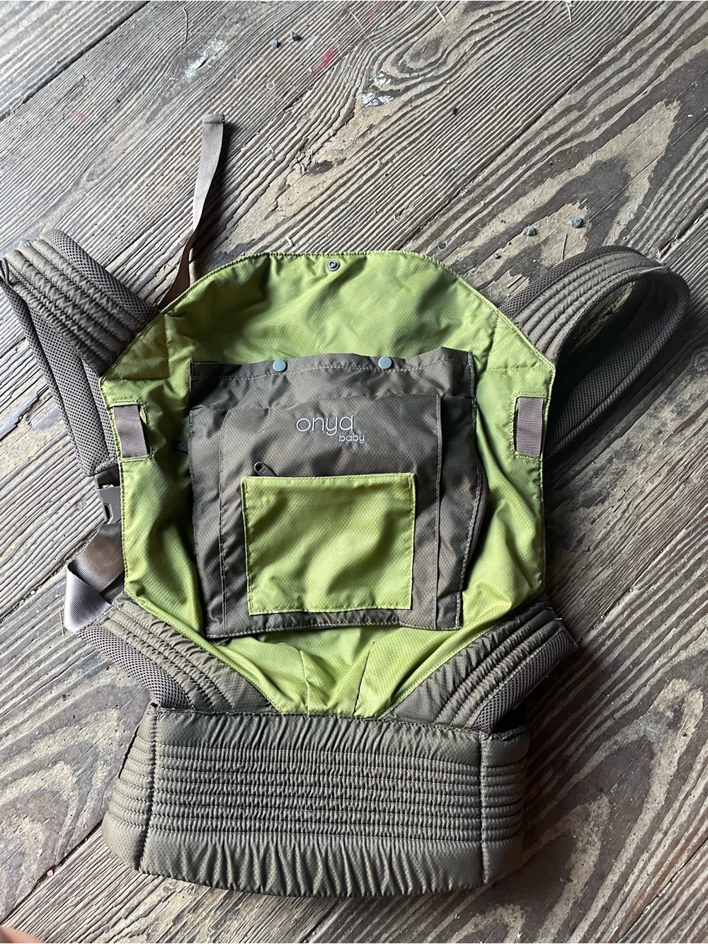 Green and Brown Ergonomic Kids Carrier